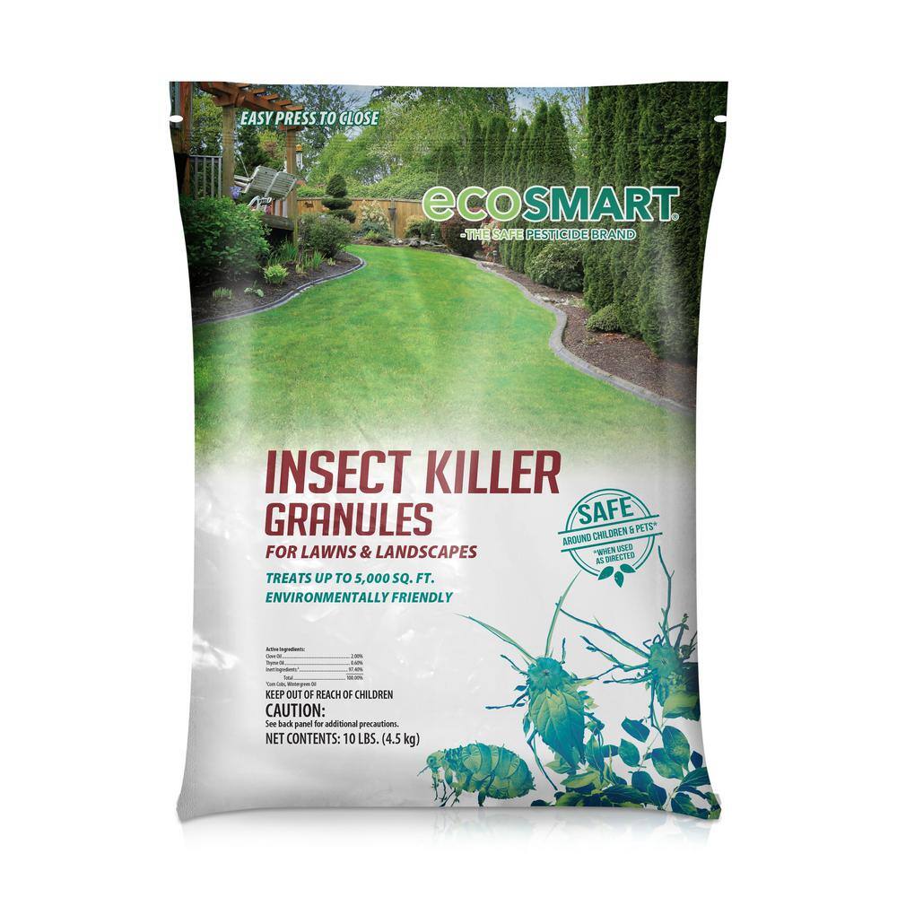 EcoSmart 10 lbs. Bag Natural Plant-Based Insect Killer Granules for Lawns and Foundations Covers 5000 sq. ft. ECSM-33631-01EC