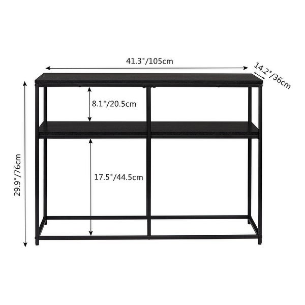 Industrial Style Porch Console Table Double - 41.34