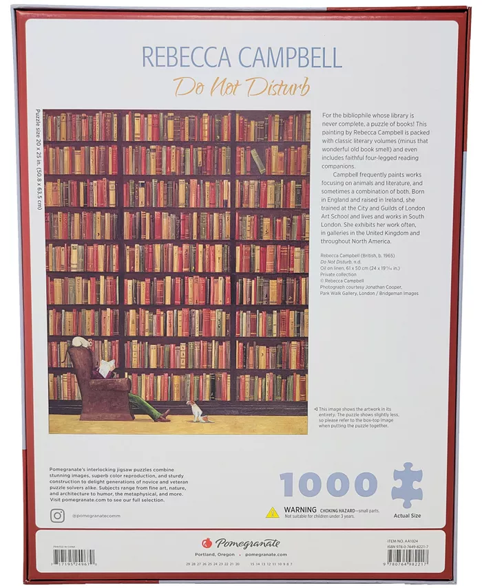 University Games Pomegranate Communications  Inc. Rebecca Campbell Do Not Disturb Puzzle  1000 Pieces