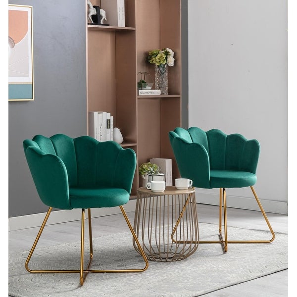 Modern Velvet Set Of 2 Living Room Chair