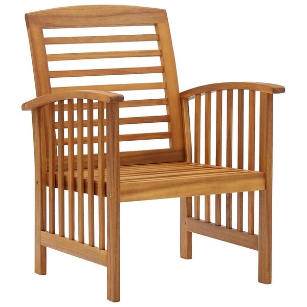 4 Piece Patio Lounge Set Solid Acacia Wood - Overstock - 36225813