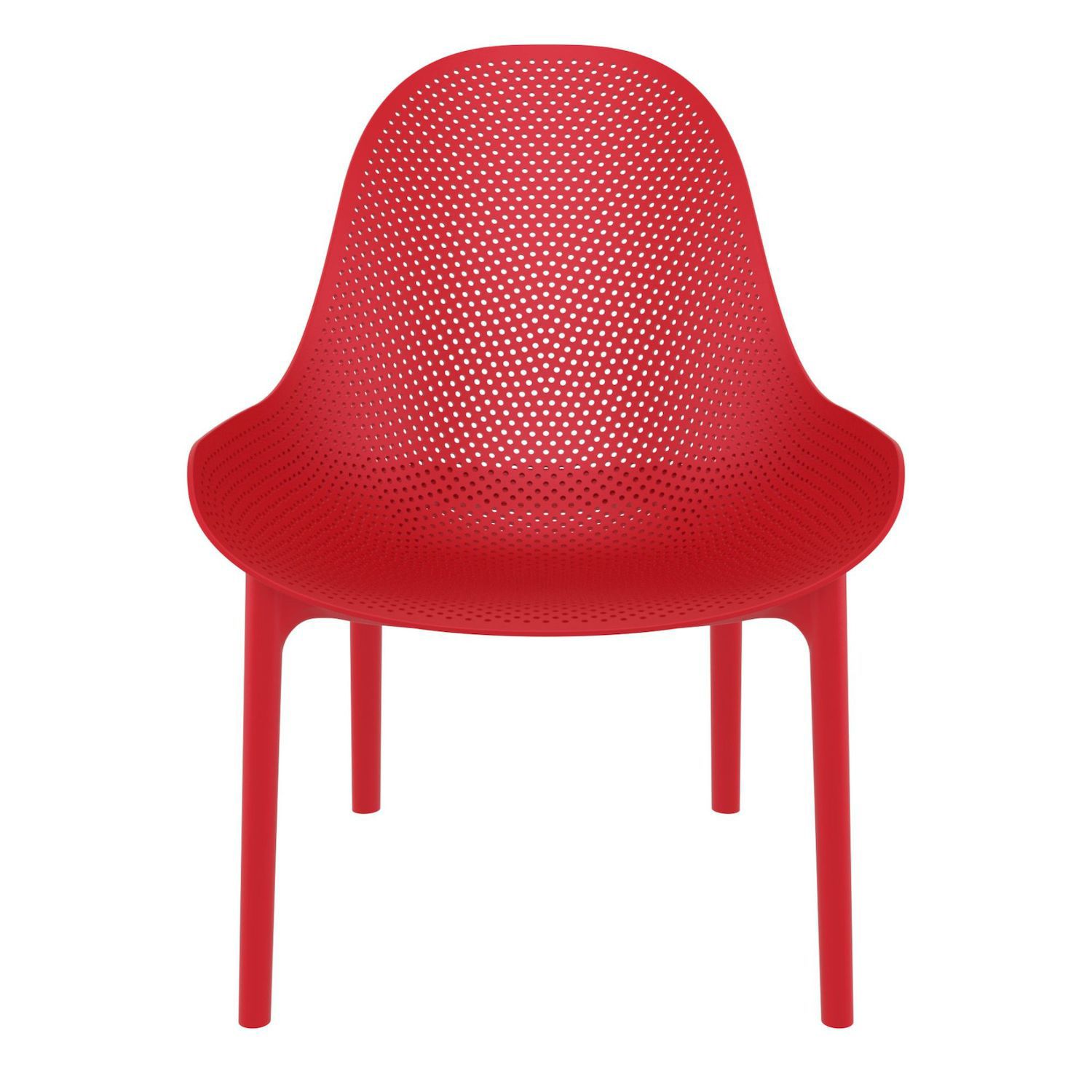 32.75 Red Solid Patio Lounge Chair