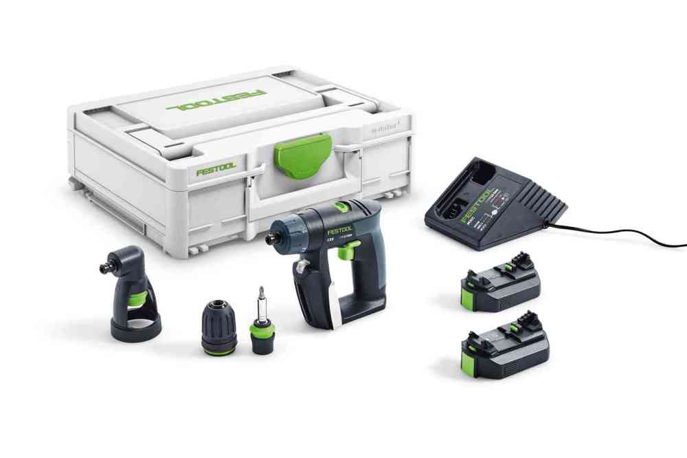 Festool 6-Set CXS 2 Compact Cordless 10.8 Volt Drill Driver