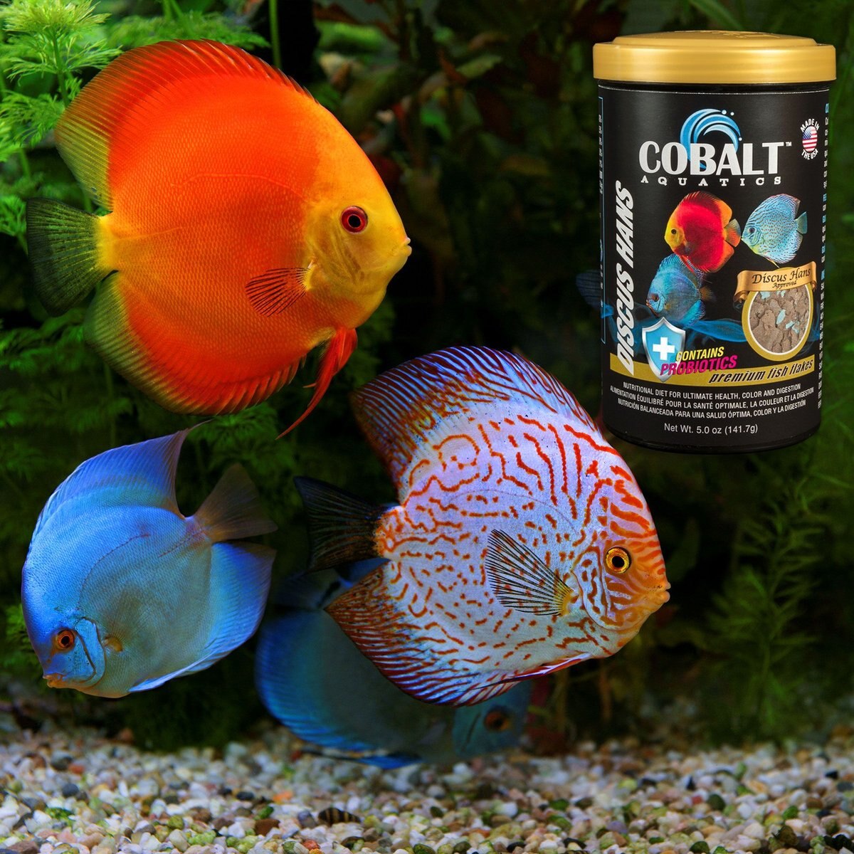 Cobalt Aquatics Discus Hans Flake Fish Food，