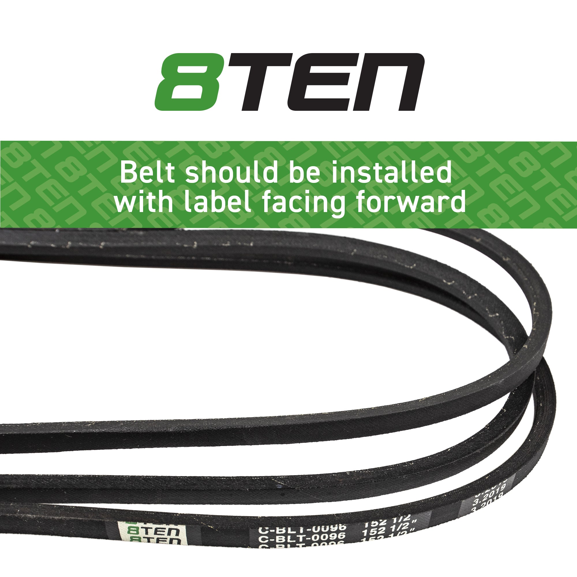 8TEN Deck Belt for John Deere Z425 Z445 M154296 M158131 54 inch 810-CBL2218T