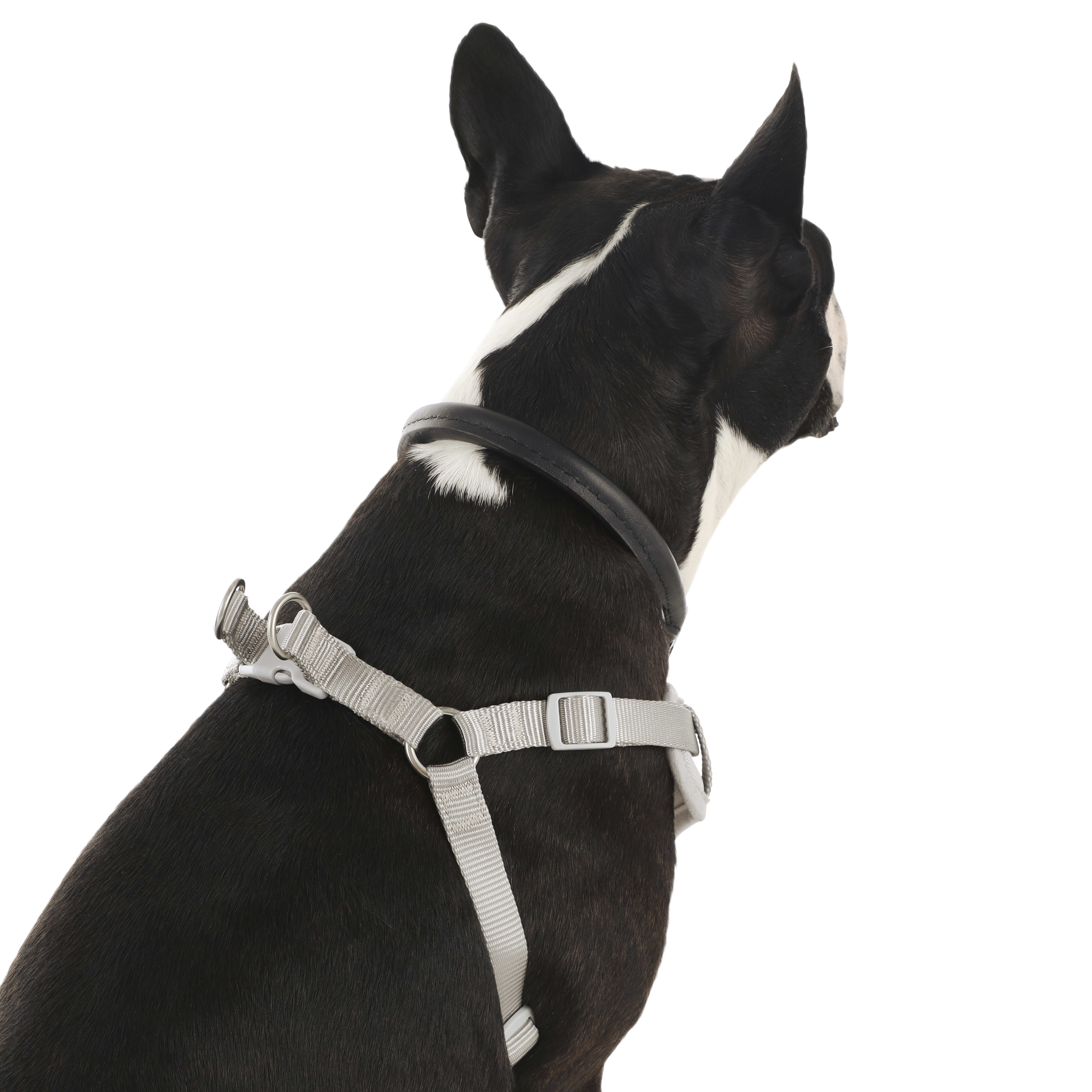 YOULY The Champion Grey Padded Step-In Dog Harness， Small