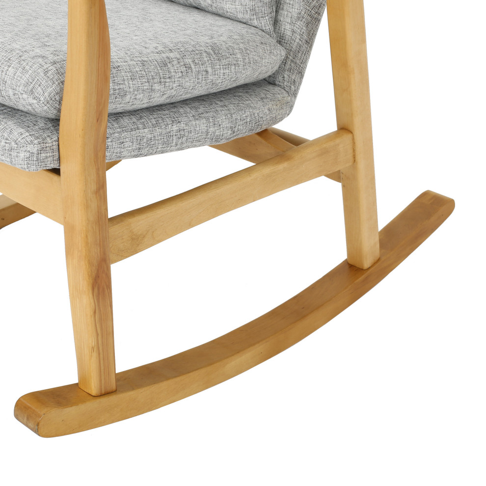 GDF Studio Balen Mid Century Modern Fabric Rocking Chair   Midcentury   Rocking Chairs   by GDFStudio  Houzz