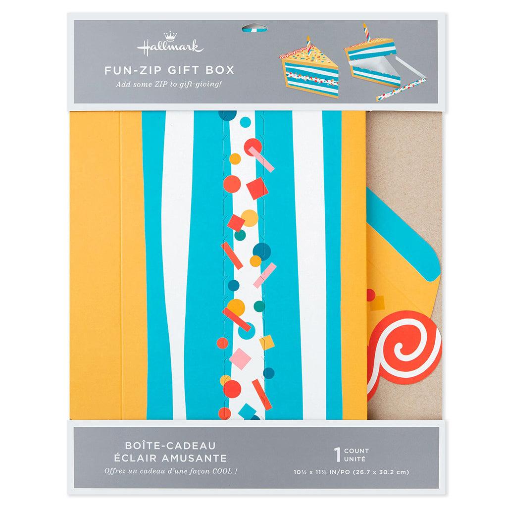 Hallmark  Piece of Cake Fun-Zip Gift Box