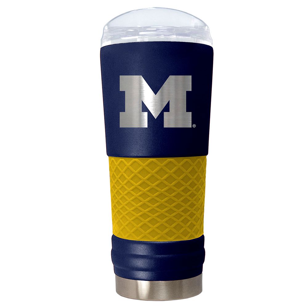 Michigan Wolverines Vacuum Insulated Powder-Coated Tumbler