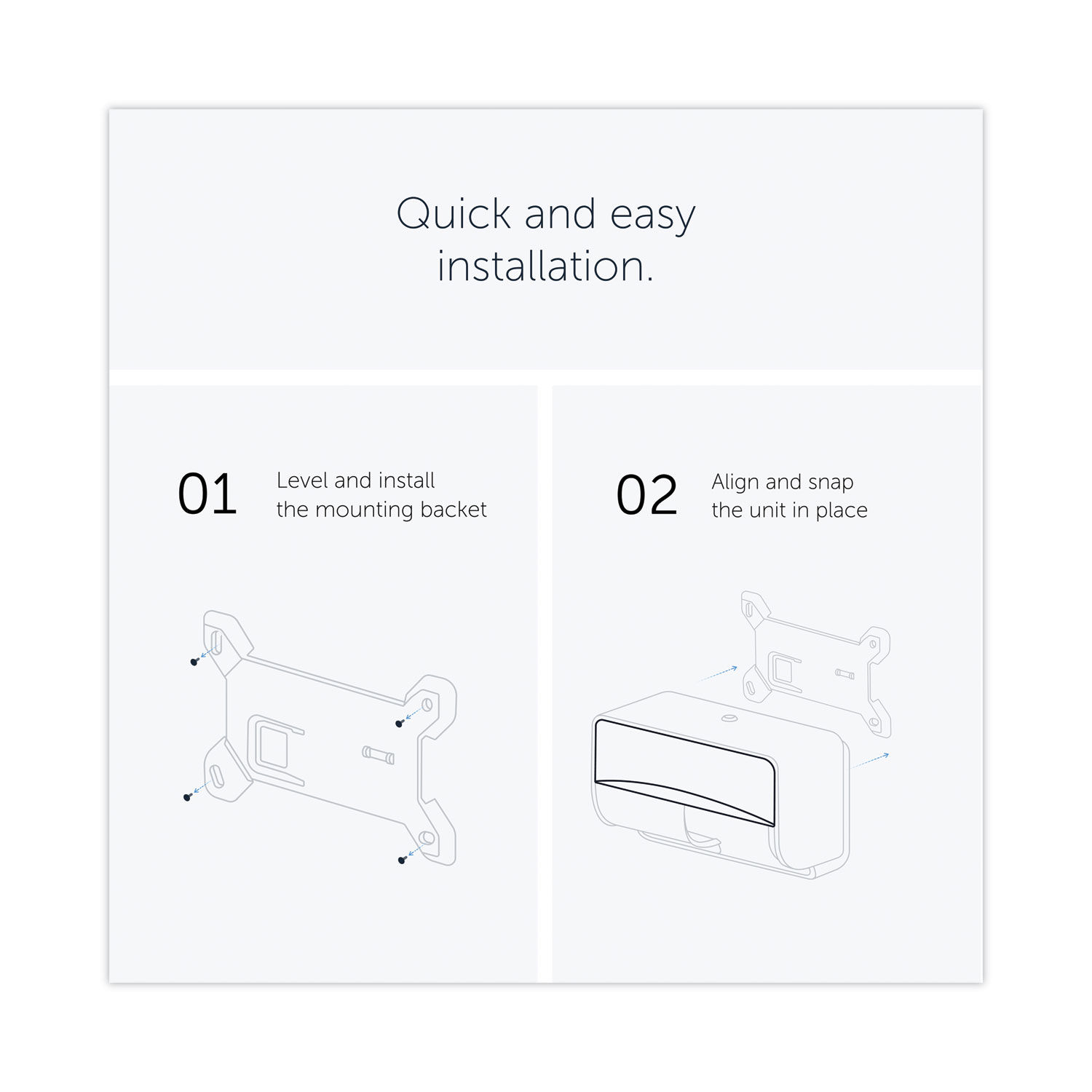 ICON Coreless Standard Roll Toilet Paper Dispenser by Kimberly-Clark Professional* KCC58722