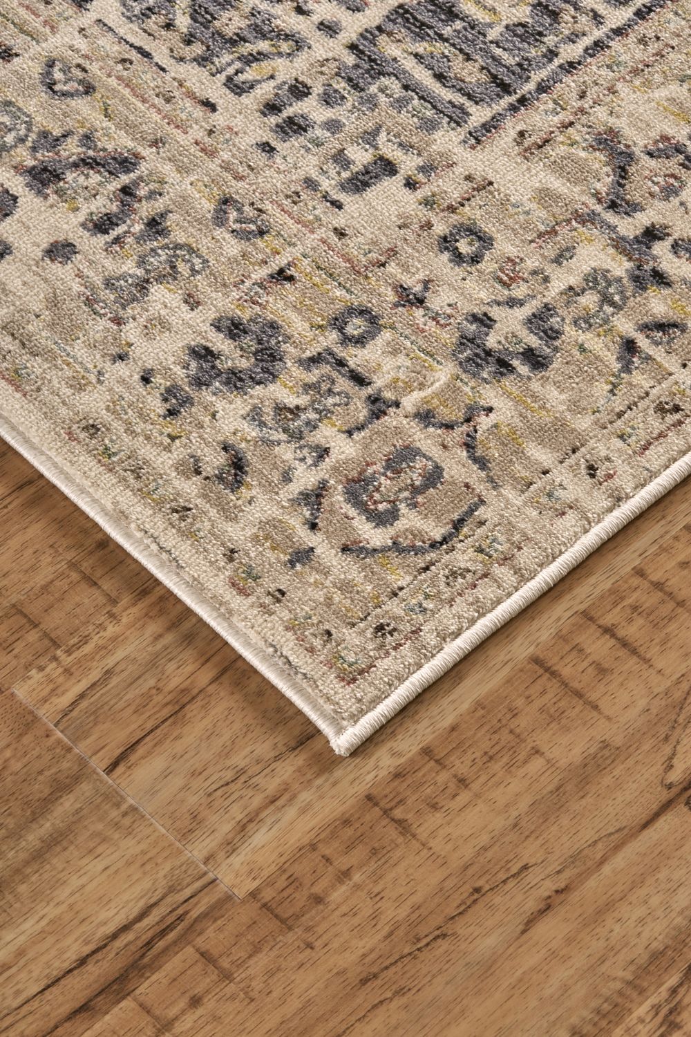 Huron Gray and Brown Rug by BD Fine