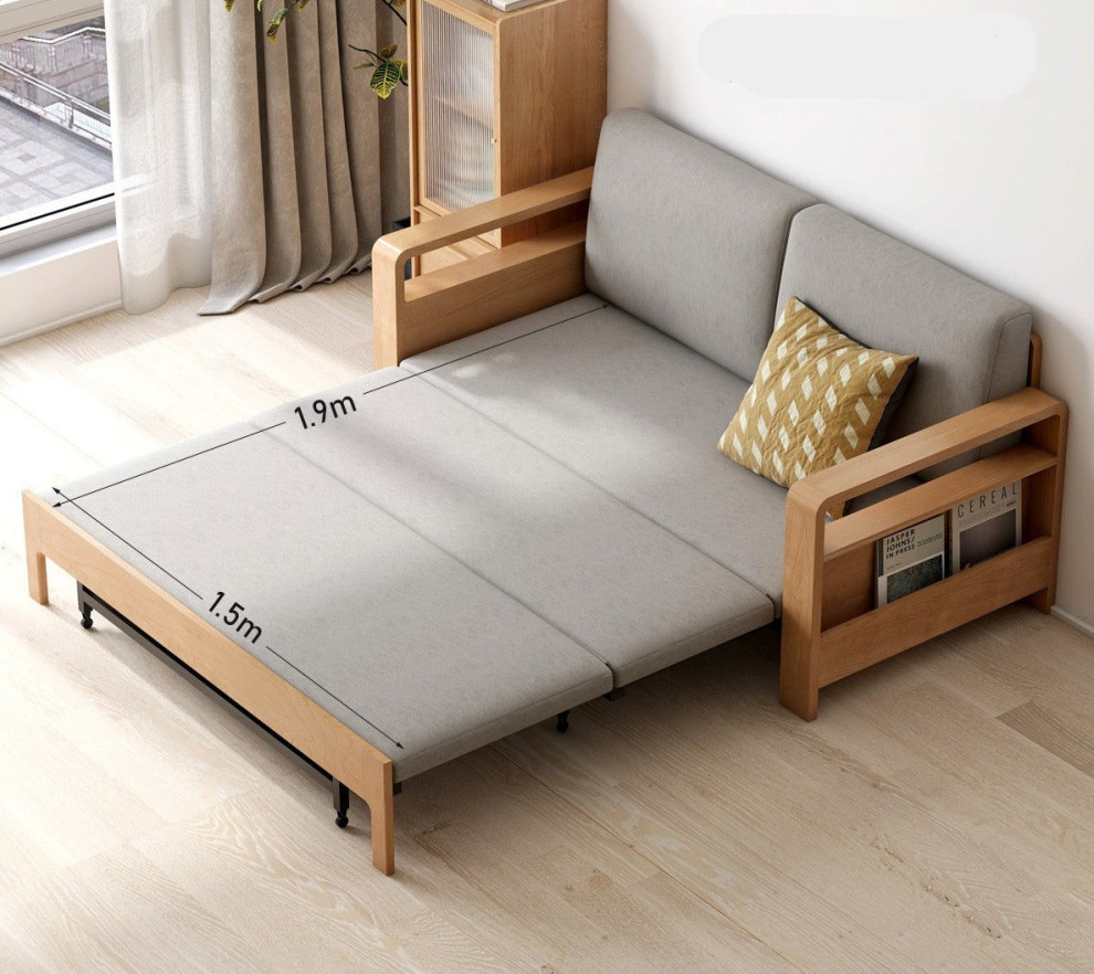 Beech Solid Wood Multi Function Sleeper Sofa   Contemporary   Sleeper Sofas   by GVAwood  Houzz