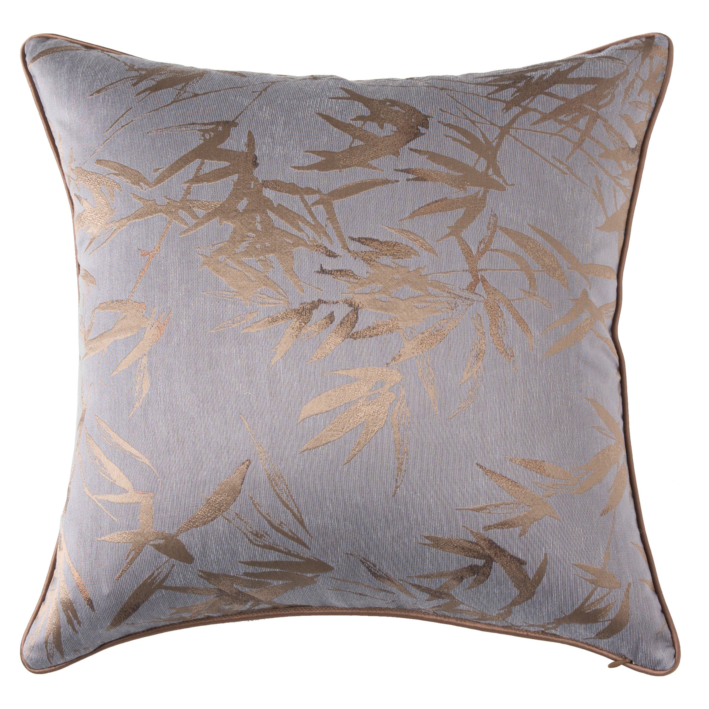 45X45 Cm Bamboo Leaf Jacquard Pillowcase Ecc-022