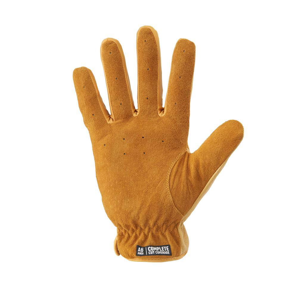 FIRM GRIP A6 Cut Large Leather Impact Utility Glove 63437-06