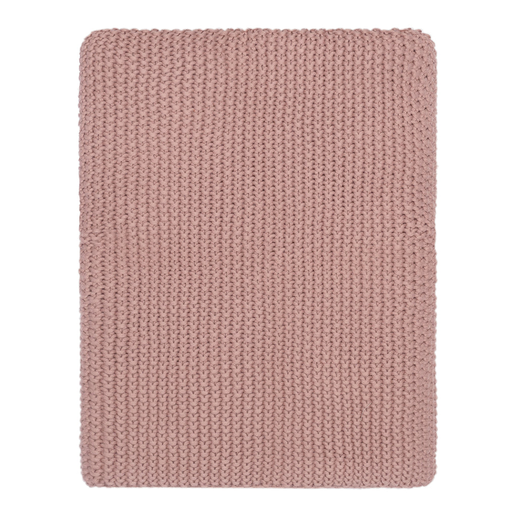 Dusty Rose Knotted Throw