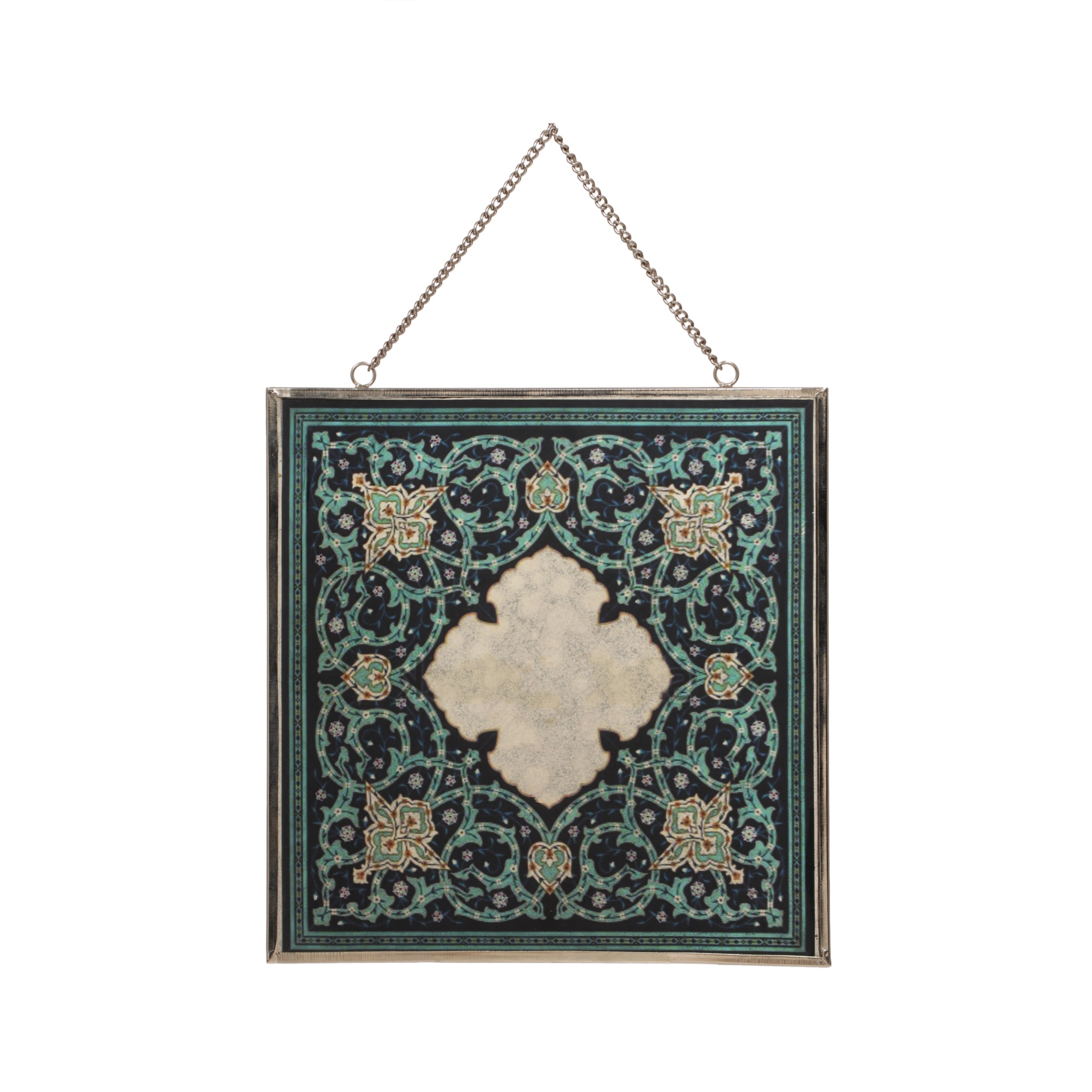 Marjorie Oriental Tempered Glass Wall Accessory