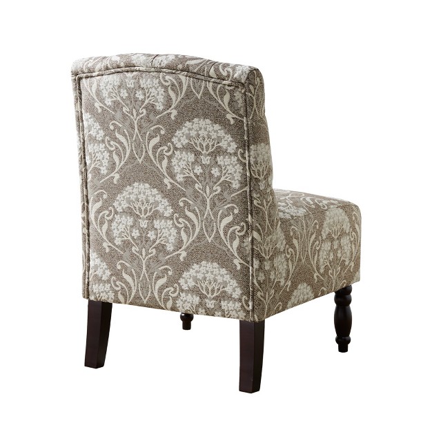 Alyssa Tufted Armless Chair Taupe