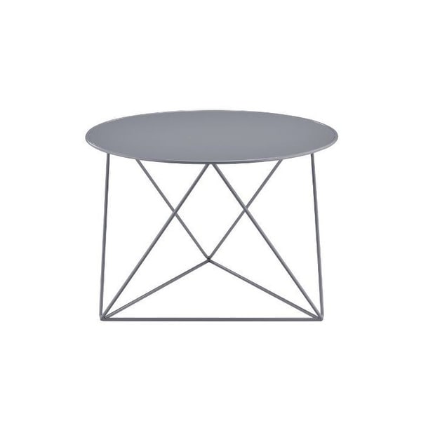 Modern Geometric Metal Accent Table