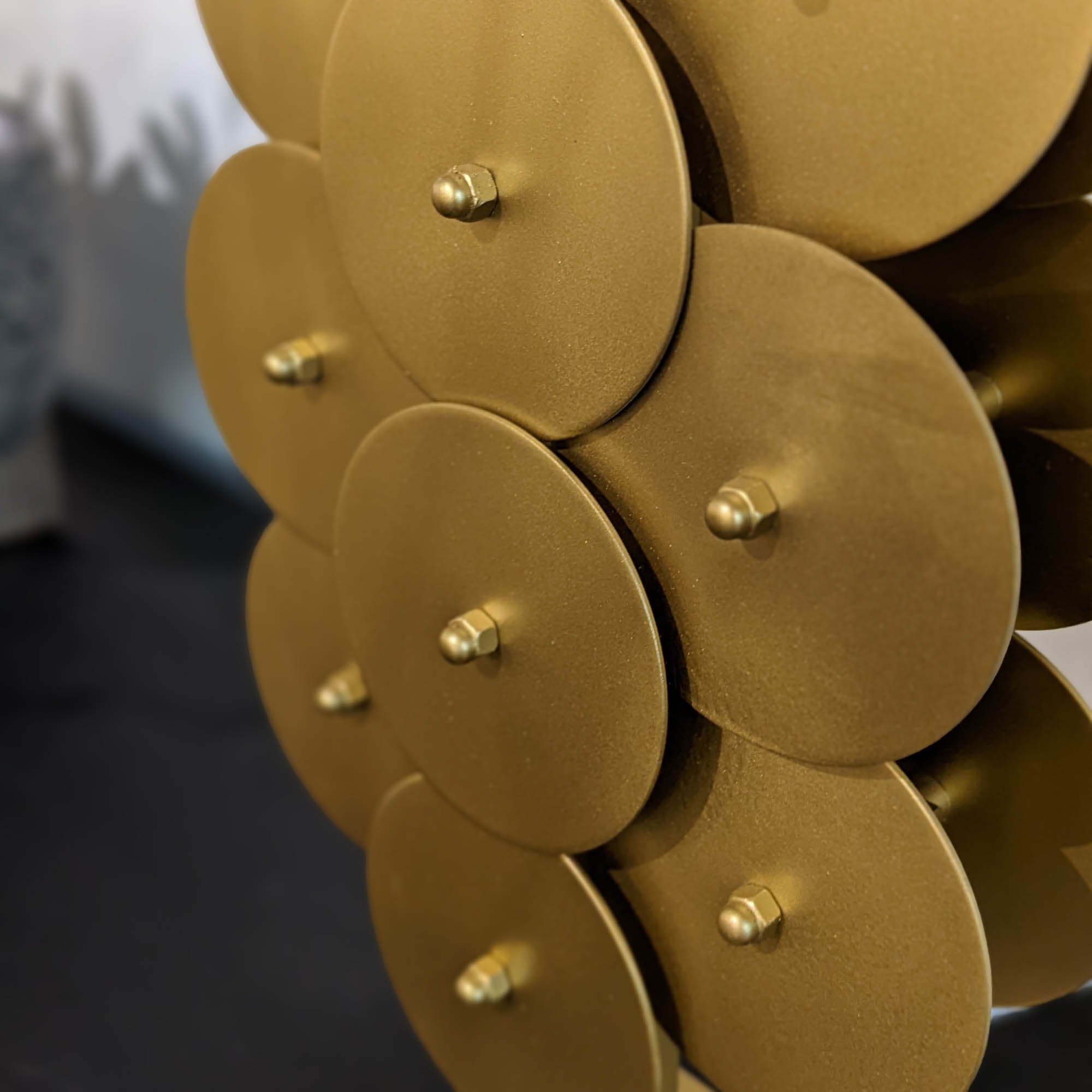 Skye Brass Disc Lamp