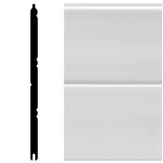 HOUSE OF FARA W96WP 12 sq. ft. White Vinyl Reversible InteriorExterior Paneling (3-Piece Per Pack) W96WP