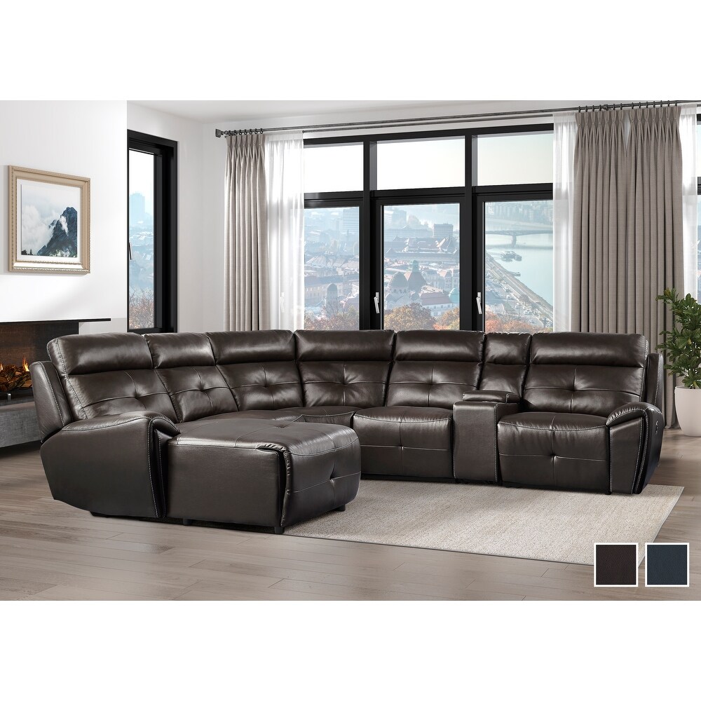 Veilleux Modular Reclining Sectional Sofa with Left Chaise