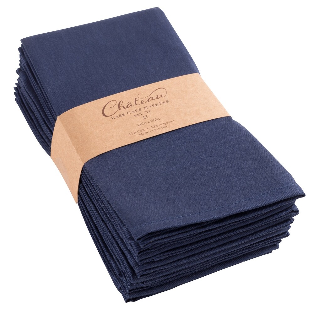 Chateau Easycare Poly Cotton Napkins  Set of 12