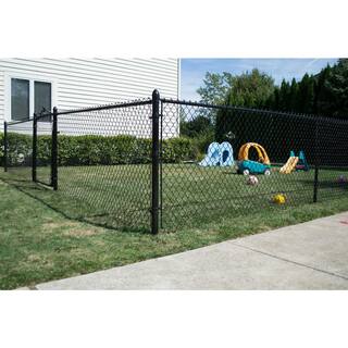 Everbilt 2-38 in. Galvanized Steel Chain Link Fence Black Tension Band 328524BKEB