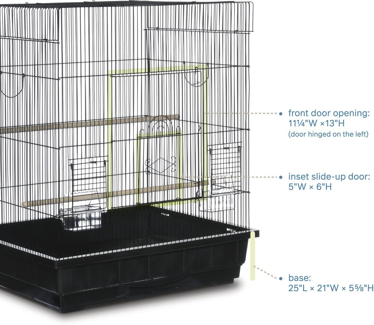 Prevue Pet Products Keet/Tiel Square Roof Bird Cage