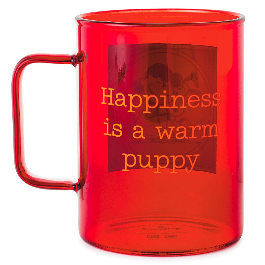 Hallmark  Peanuts® Happiness Is a Warm Puppy Glass Mug, 20 oz.