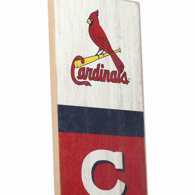 Mlb St Louis Cardinals Baseball Vertical Wood Sign Panel