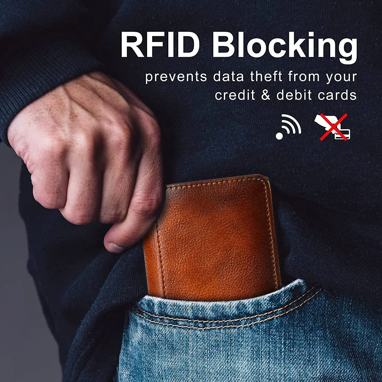 🎉  Promotion-49% OFF-🔒RFID🔒Genuine Leather Wallet for Men💰