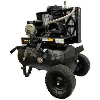 Industrial Gold 20 Gal. 2 HP Portable 1-Phase Low RPM 125 PSI Electric Air Compressor with Quiet Operation P21H20