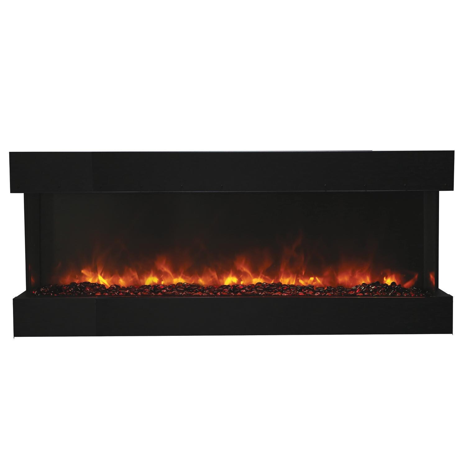 Amantii Tru View 60-Inch Smart Built-In Three Sided Electric Fireplace