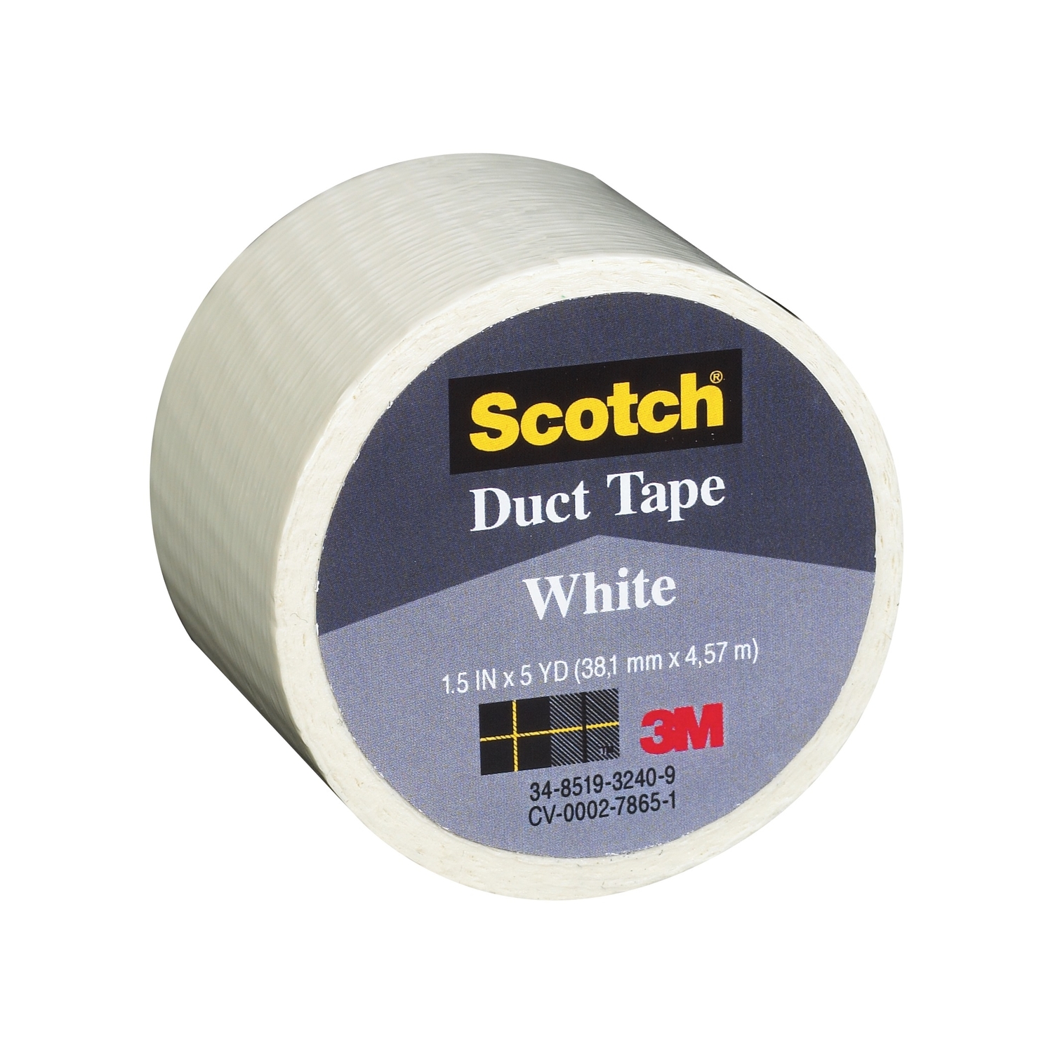 Scotch 1.5 in. W X 5 yd L White Duct Tape