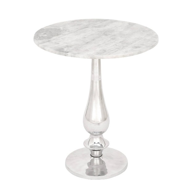 Traditional Accent Table White Olivia amp May