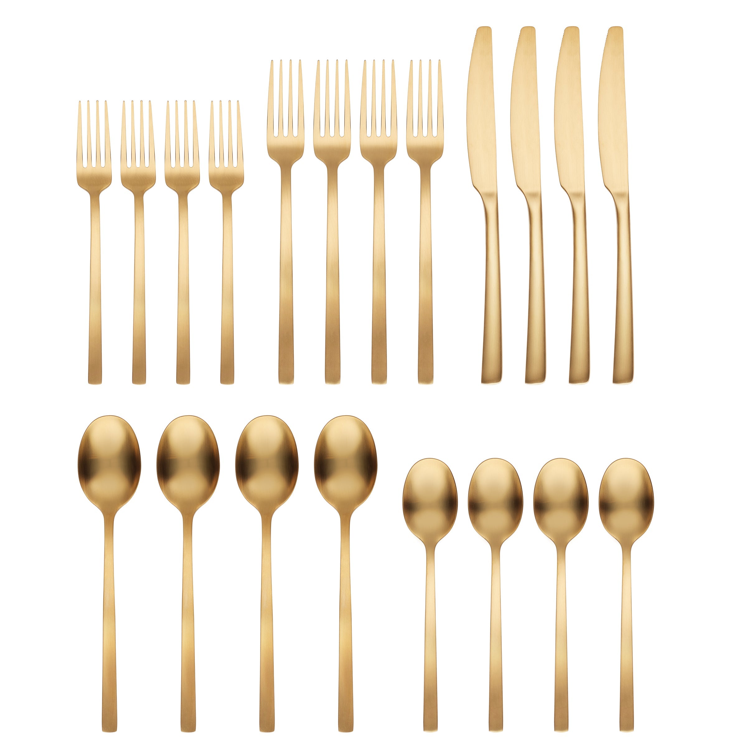 Beacon Gold Satin 20-Piece Flatware Set