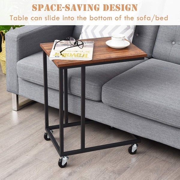 Rectangle Holder Mobile Side End Table