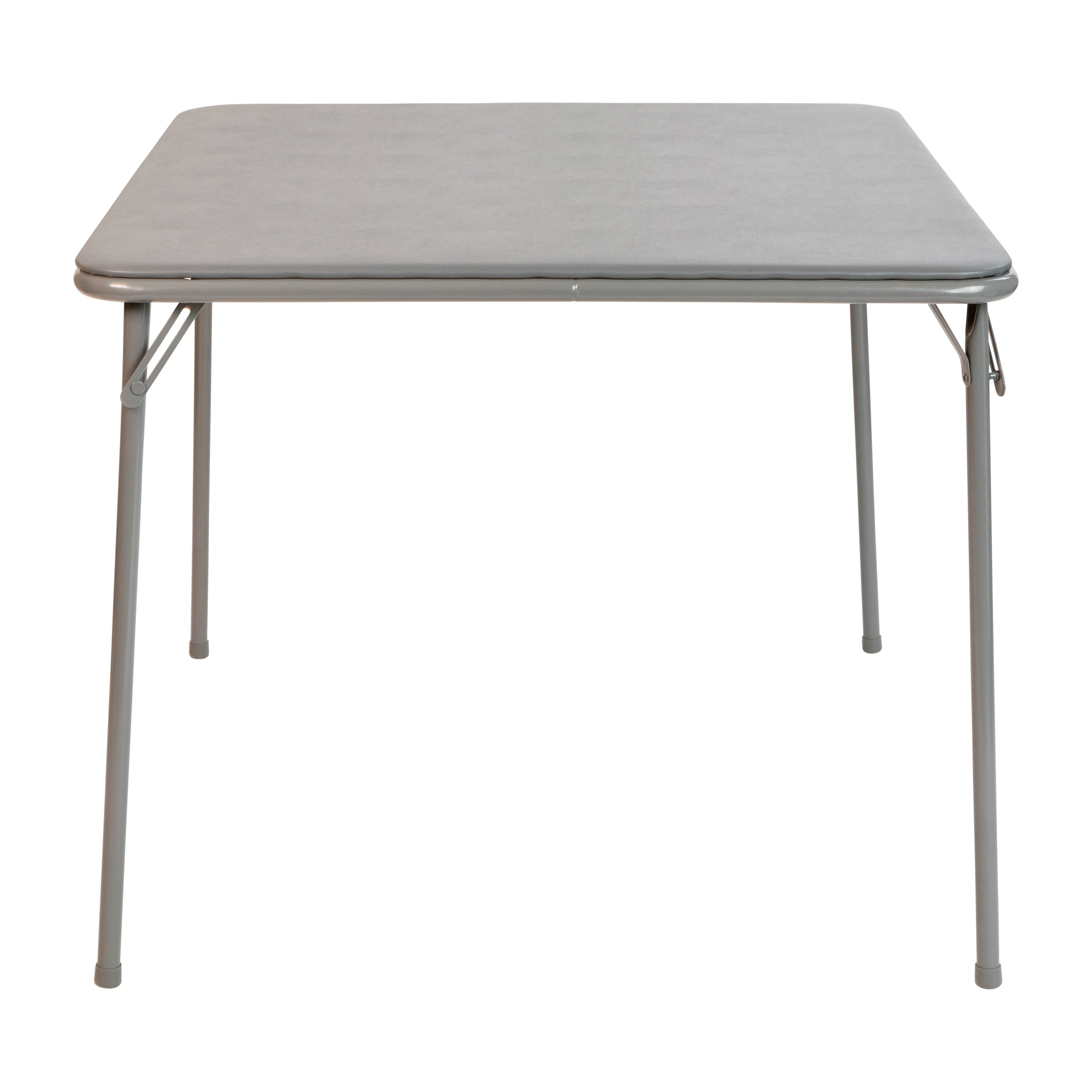 Flash Furniture Gray Folding Card Table - Lightweight Portable Folding Table with Collapsible Legs