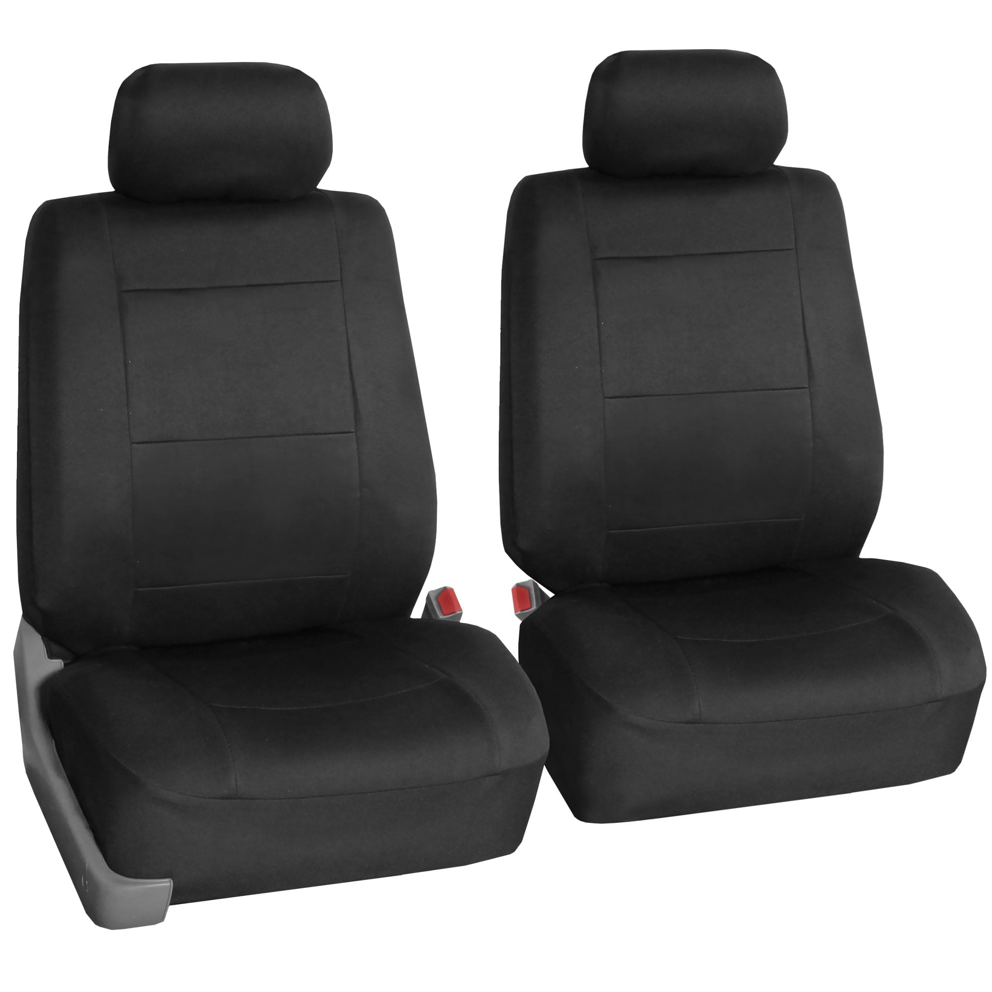 FH Group Neoprene 3 Row Car Seat Covers For SUV VAN TRUCK， Airbag Compatible Split Bench 7 Seaters， Black