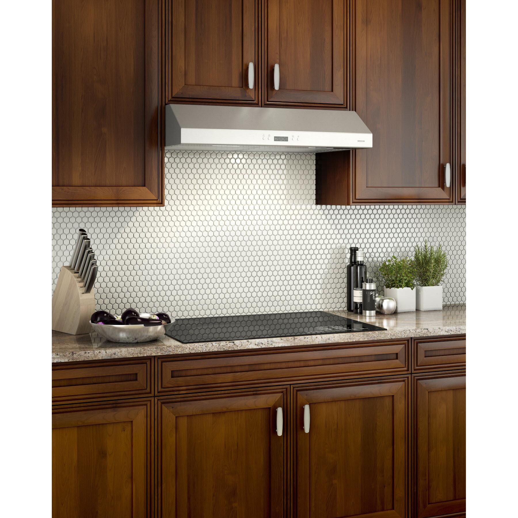 Broan 30-inch Glacier Series Under-Cabinet Range Hood BCLB130SS