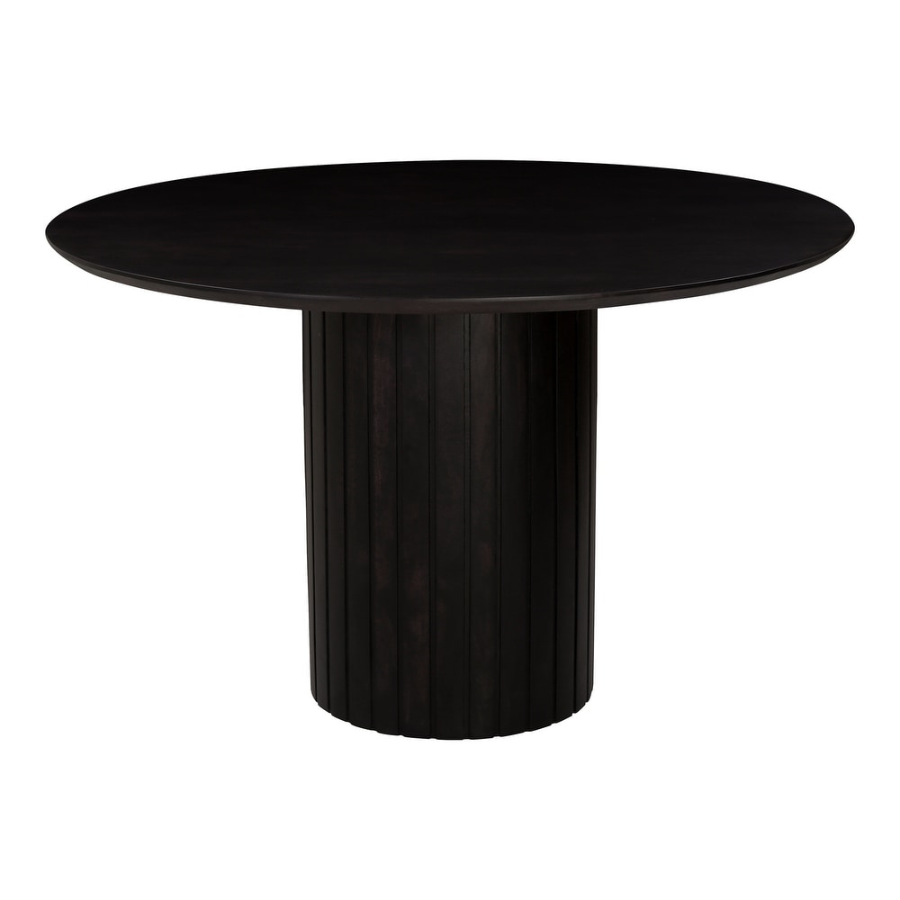 Aurelle Home Poete Solid Acacia Wood Pedestal Dining Table