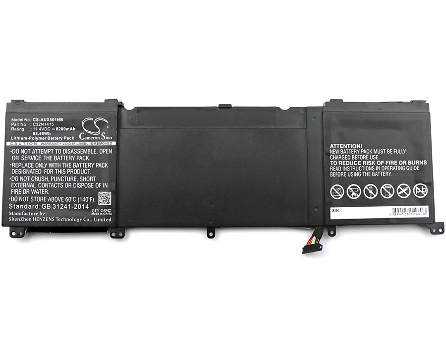 Asus G501JW G501JWBHI7N12 G501JWCN030H G501JWCN Replacement Battery BatteryClerkcom Laptop and Notebook