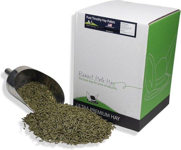 Rabbit Hole Hay All Natural Timothy Pellets Chinchilla and Rabbit Food