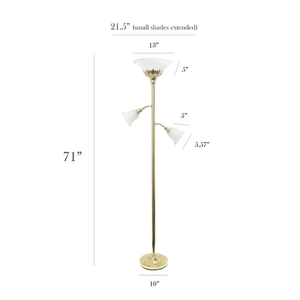 Copper Grove Armlin Bronze Iron 3-light Floor Lamp