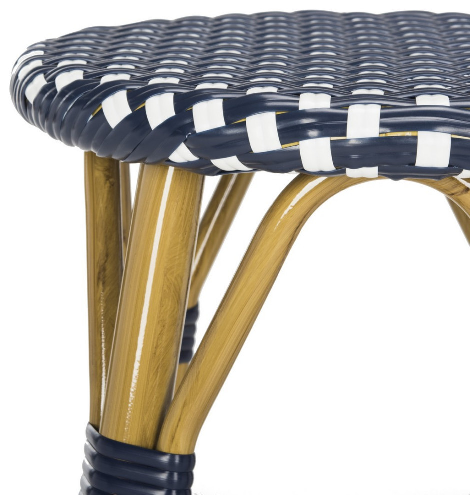 Zen Indoor/Outdoor Bar Stool  Navy   Tropical   Outdoor Bar Stools And Counter Stools   by Rustic Home Furniture Deco  Houzz