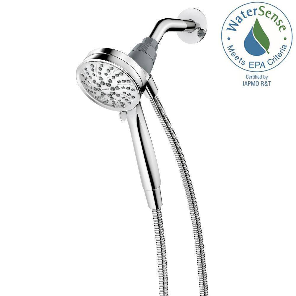 MOEN Attract with Magnetix 6-Spray 3.75 in. Single Wall Mount Handheld Adjustable Shower Head in Chrome 26000