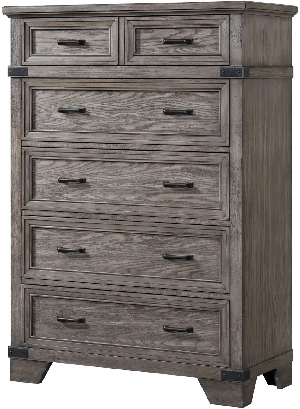 Forge Pewter Gray Chest of Drawers