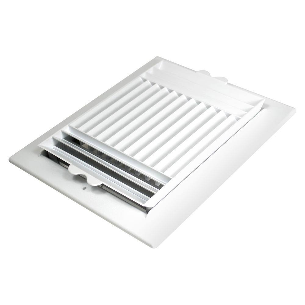 10 in. x 8 in. Plastic Ceiling Register in White RGC108