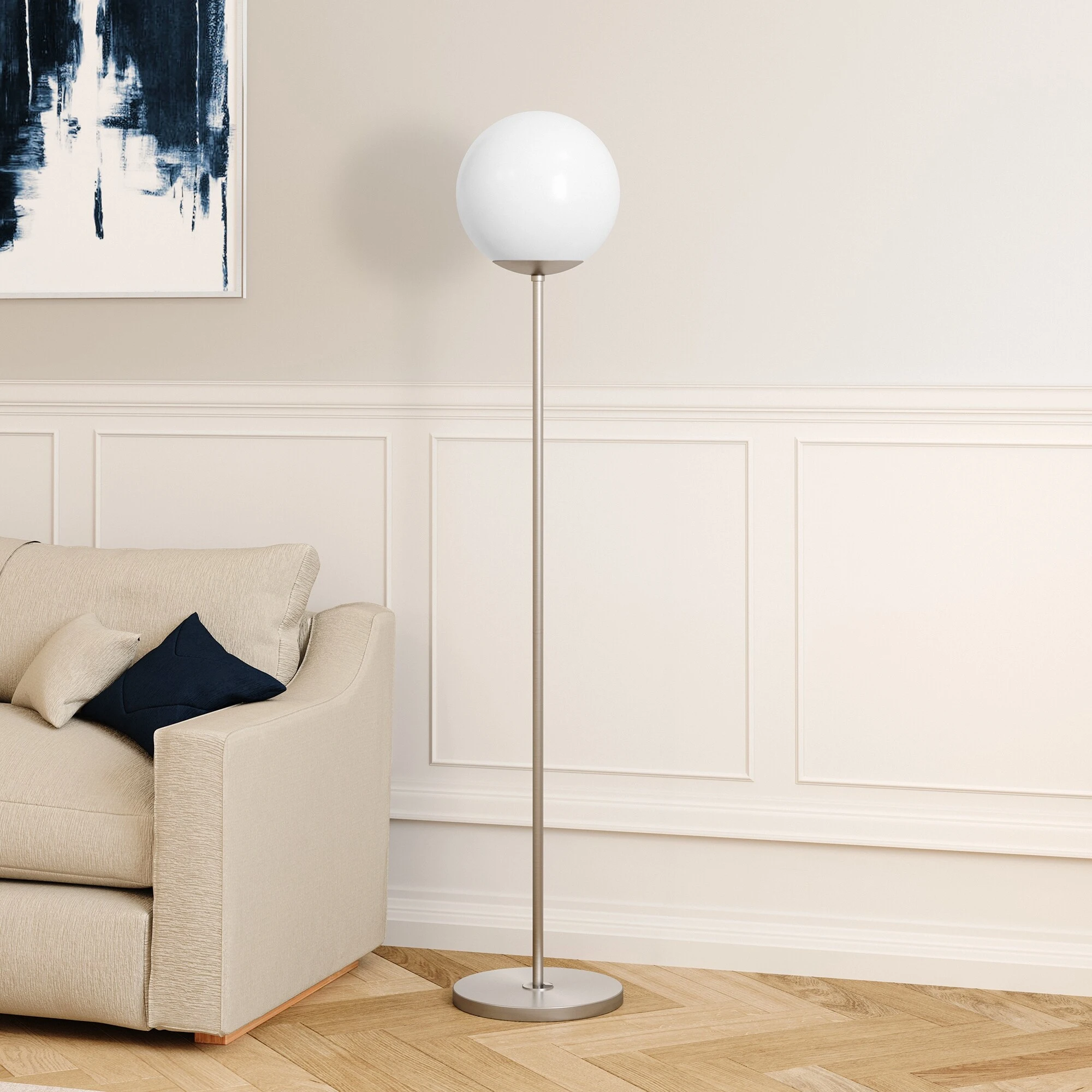 Theia Globe Shade Floor Lamp