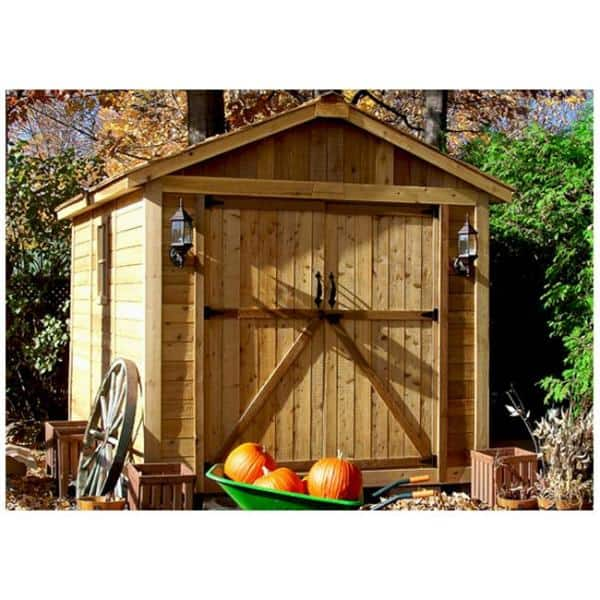 Outdoor Living Today Spacemaster 8 ft. x 12 ft. Western Red Cedar Storage Shed SM812